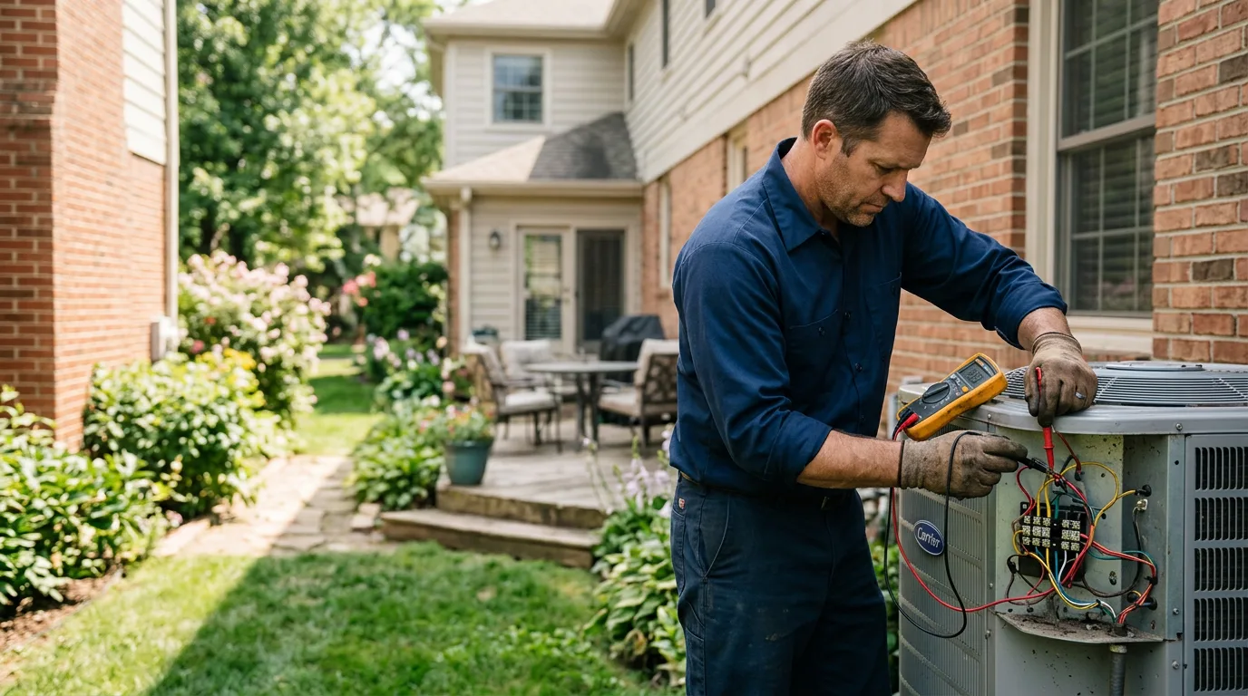 HVAC technician working near Port Clinton, PA